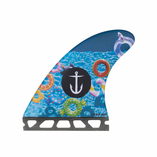 Captain Fin Co - CF Pool Party Tri - Medium - Blue (Futures) Surfboard Fins Captain Fin Co Blue Medium