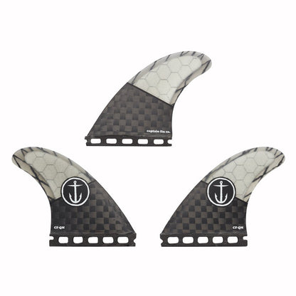 Captain Fin Co - CF Quickness Tri - SM/MD/LG - Black (Futures) Surfboard Fins Captain Fin Co