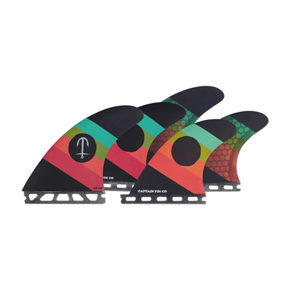 Captain Fin Co - CF Series 5 Fin - SM/MD/LG - Black (Futures) Surfboard Fins Captain Fin Co