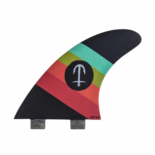 Captain Fin Co - CF Series 5 Fin - SM/MD/LG - Black (FCS) Surfboard Fins Captain Fin Co Black Small