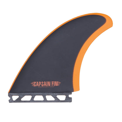 Captain Fin Co - CF Team Twin + Trailer - Medium - Orange (Futures) Surfboard Fins Captain Fin Co