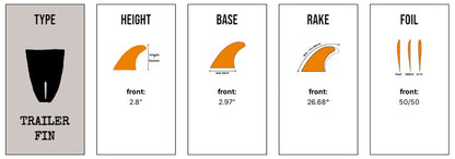 Captain Fin Co - CF Trailer - Small - Black (Futures) Surfboard Fins Captain Fin Co