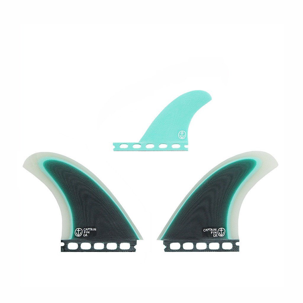 Captain Fin Co - CF Twin Especial + Trailer - Medium - Seafoam (Futures) Surfboard Fins Captain Fin Co