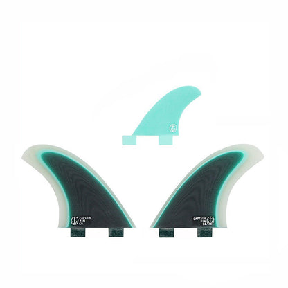 Captain Fin Co - CF Twin Especial + Trailer - Medium - Seafoam (FCS) Surfboard Fins Captain Fin Co