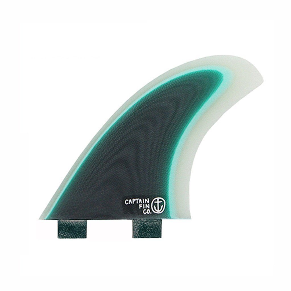 Captain Fin Co - CF Twin Especial + Trailer - Medium - Seafoam (FCS) Surfboard Fins Captain Fin Co Seafoam Medium