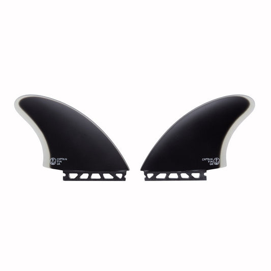 Captain Fin Co - CF Twin Keel - Large - Black (Futures) Surfboard Fins Captain Fin Co