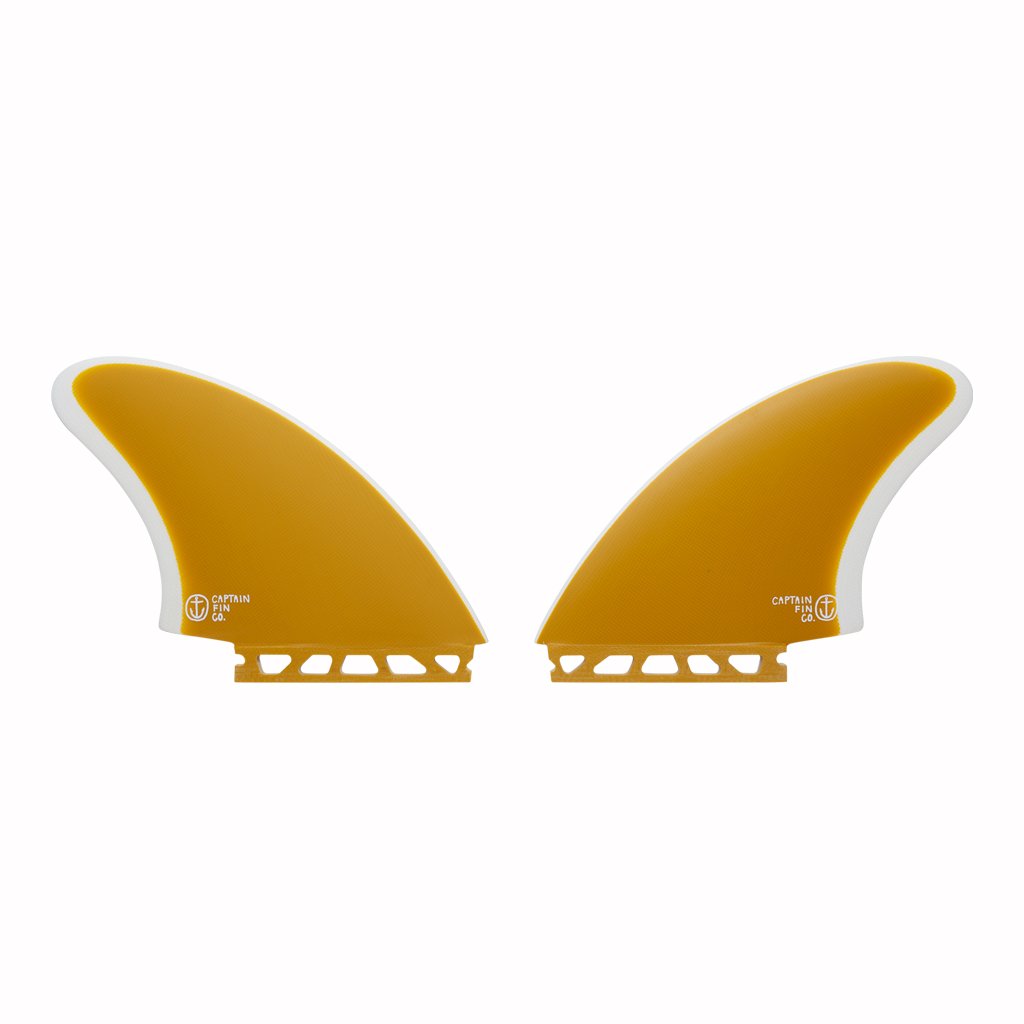 Captain Fin Co - CF Twin Keel - Large - Yellow (Futures) Surfboard Fins Captain Fin Co