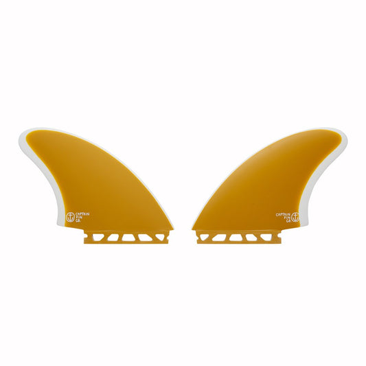 Captain Fin Co - CF Twin Keel - Large - Yellow (Futures) Surfboard Fins Captain Fin Co