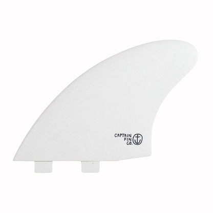 Captain Fin Co - CF Twin Keel - Large - White (FCS) Surfboard Fins Captain Fin Co