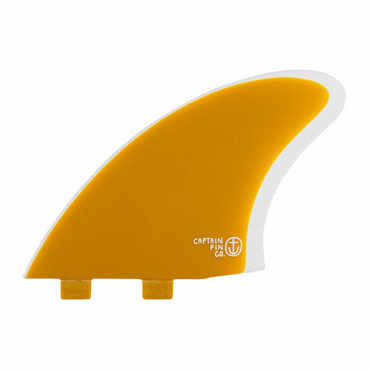 Captain Fin Co - CF Twin Keel - Large - Yellow (FCS) Surfboard Fins Captain Fin Co