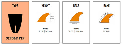 Captain Fin Co - CF Vamp Pivot - 9.75/10/10.25 - Green Surfboard Fins Captain Fin Co