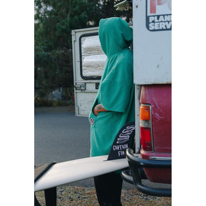 Captain Fin Co - Changing Robe - CF x Poler - Green Surfing Captain Fin Co
