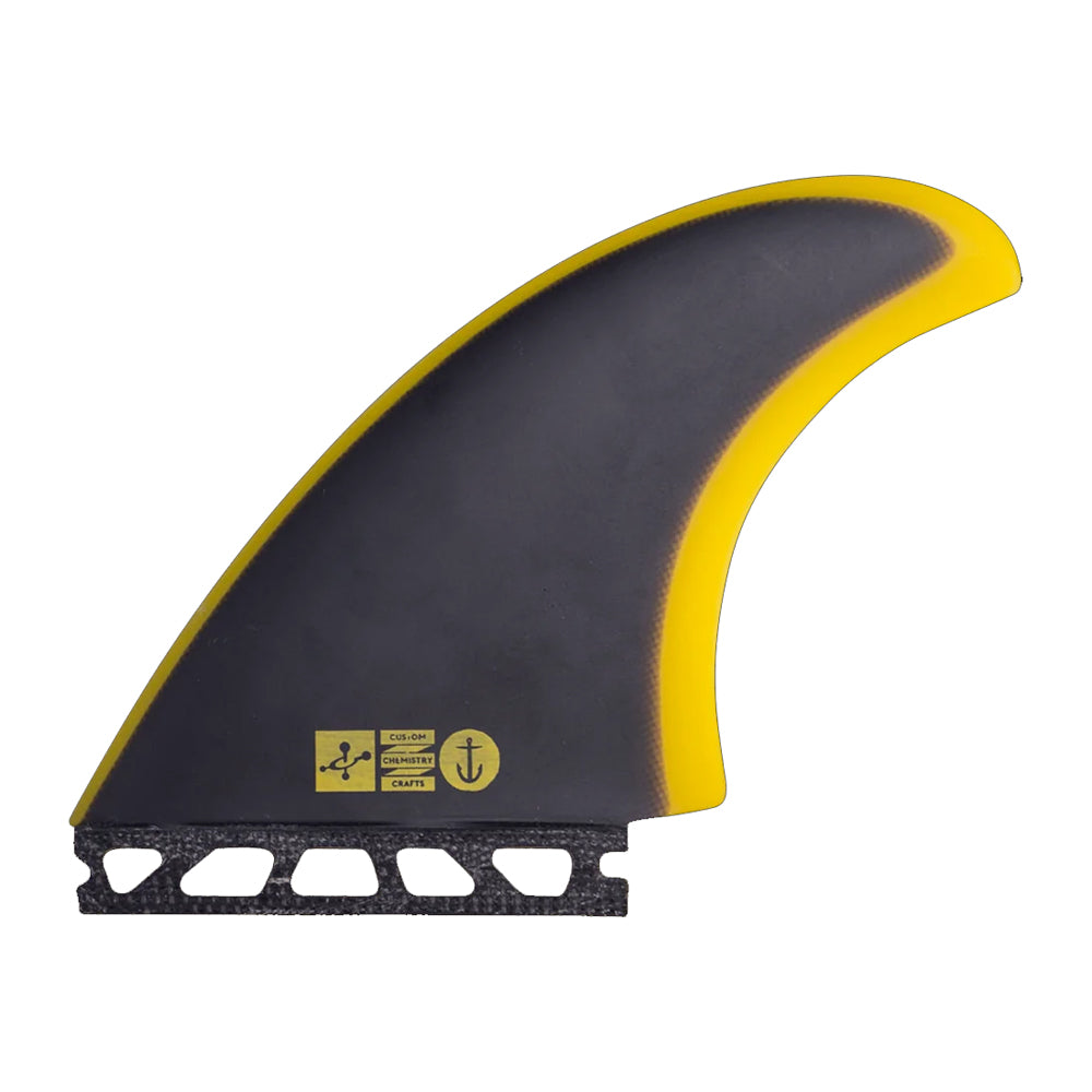 Captain Fin Co - Chemistry Tri - MD/LG - Black/Yellow (Futures) Surfboard Fins Captain Fin Co Black/Yellow Medium
