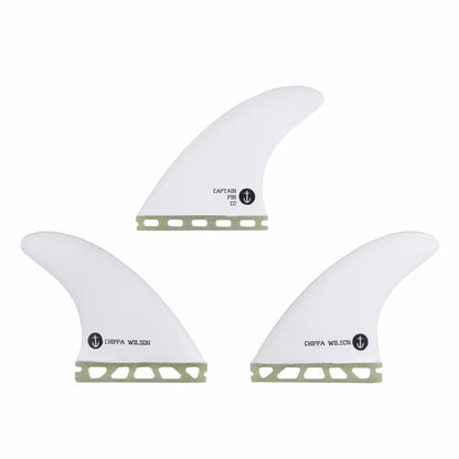 Captain Fin Co - Chippa Wilson New Bones Tri - Small - White (Futures) Surfboard Fins Captain Fin Co