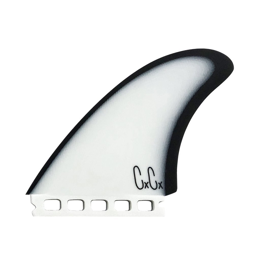 Captain Fin Co - Christenson Twin Especial - Medium - White/Black (Futures) Surfboard Fins Captain Fin Co White/Black Medium