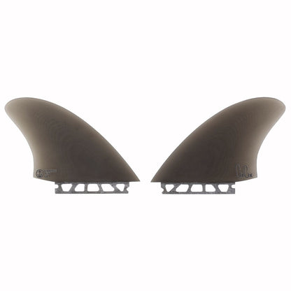 Captain Fin Co - Christenson Twin Keel - Large - Smoke (Futures) Surfboard Fins Captain Fin Co