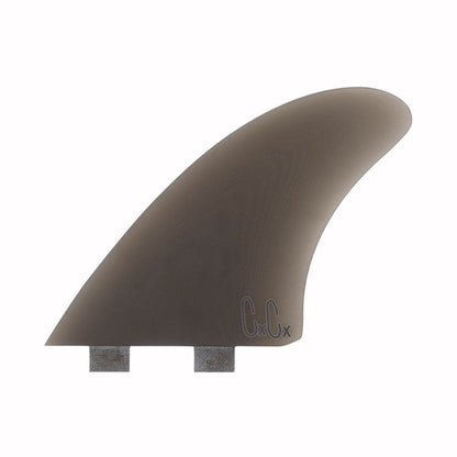 Captain Fin Co - Christenson Twin - Medium - Smoke (FCS) Surfboard Fins Captain Fin Co Smoke Medium