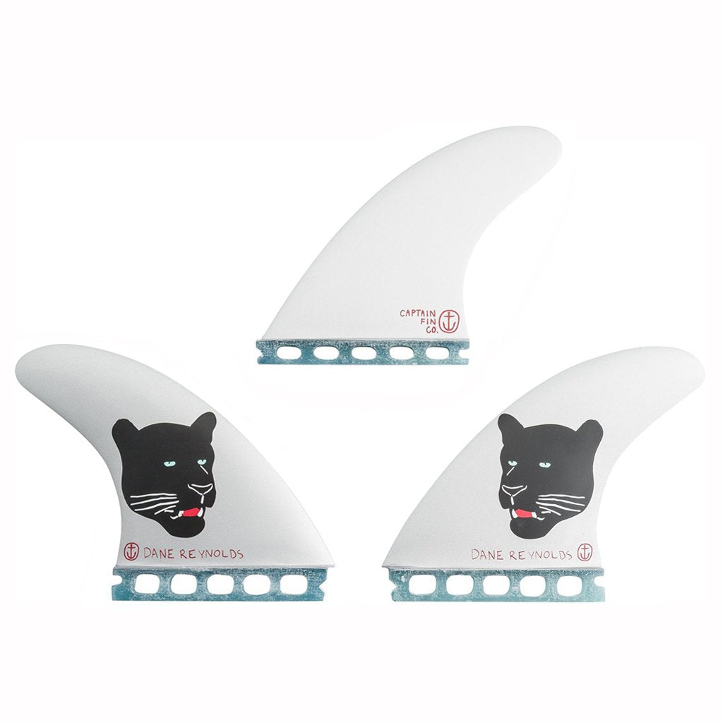 Captain Fin Co - Dane Reynolds Tri - SM/MD/LG - Silver (Futures) Surfboard Fins Captain Fin Co