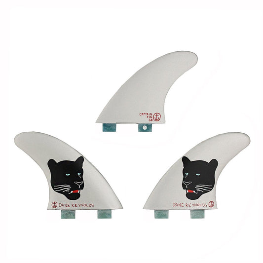 Captain Fin Co - Dane Reynolds Tri - SM/MD/LG - Silver (FCS) Surfboard Fins Captain Fin Co
