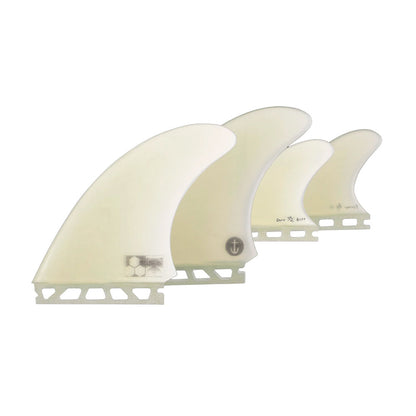 Captain Fin Co - Dane Reynolds Quad - Former Twad - Clear (Futures) Surfboard Fins Captain Fin Co