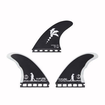 Captain Fin Co - Dylan Gravezilla Tri - Medium - Black (Futures) Surfboard Fins Captain Fin Co