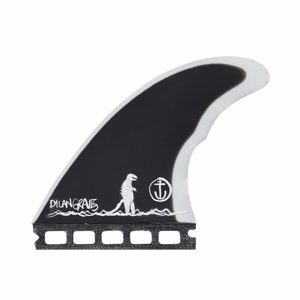 Captain Fin Co - Dylan Gravezilla Tri - Medium - Black (Futures) Surfboard Fins Captain Fin Co Black Medium