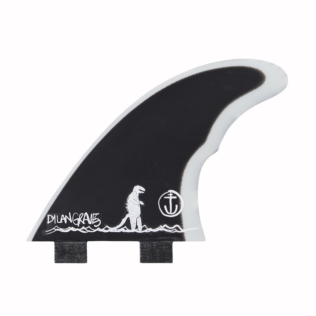 Captain Fin Co - Dylan Gravezilla Tri - Medium - Black (FCS) Surfboard Fins Captain Fin Co Black Medium