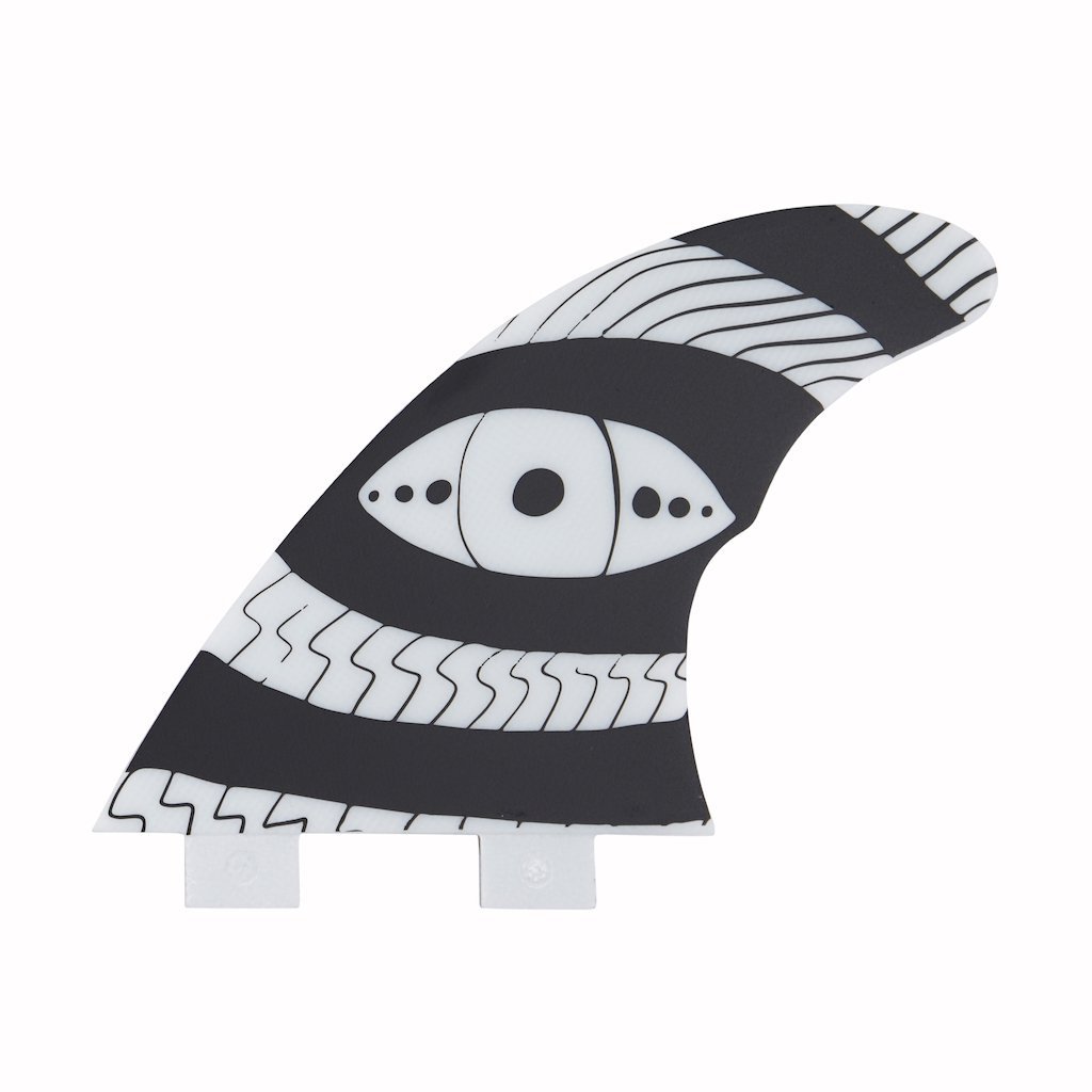 Captain Fin Co - Dylan Gravezilla Tri - Medium - Black (FCS) Surfboard Fins Captain Fin Co