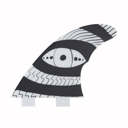 Captain Fin Co - Dylan Gravezilla Tri - Medium - Black (FCS) Surfboard Fins Captain Fin Co