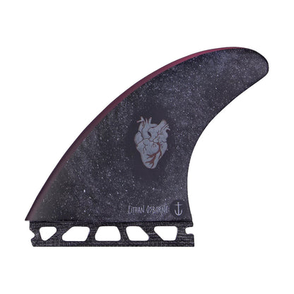 Captain Fin Co - Eithan Osbourne Heart Tri - SM/MD/LG - Black (Futures) Surfboard Fins Captain Fin Co