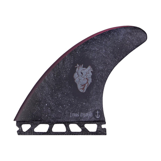 Captain Fin Co - Eithan Osbourne Heart Tri - SM/MD/LG - Black (Futures) Surfboard Fins Captain Fin Co
