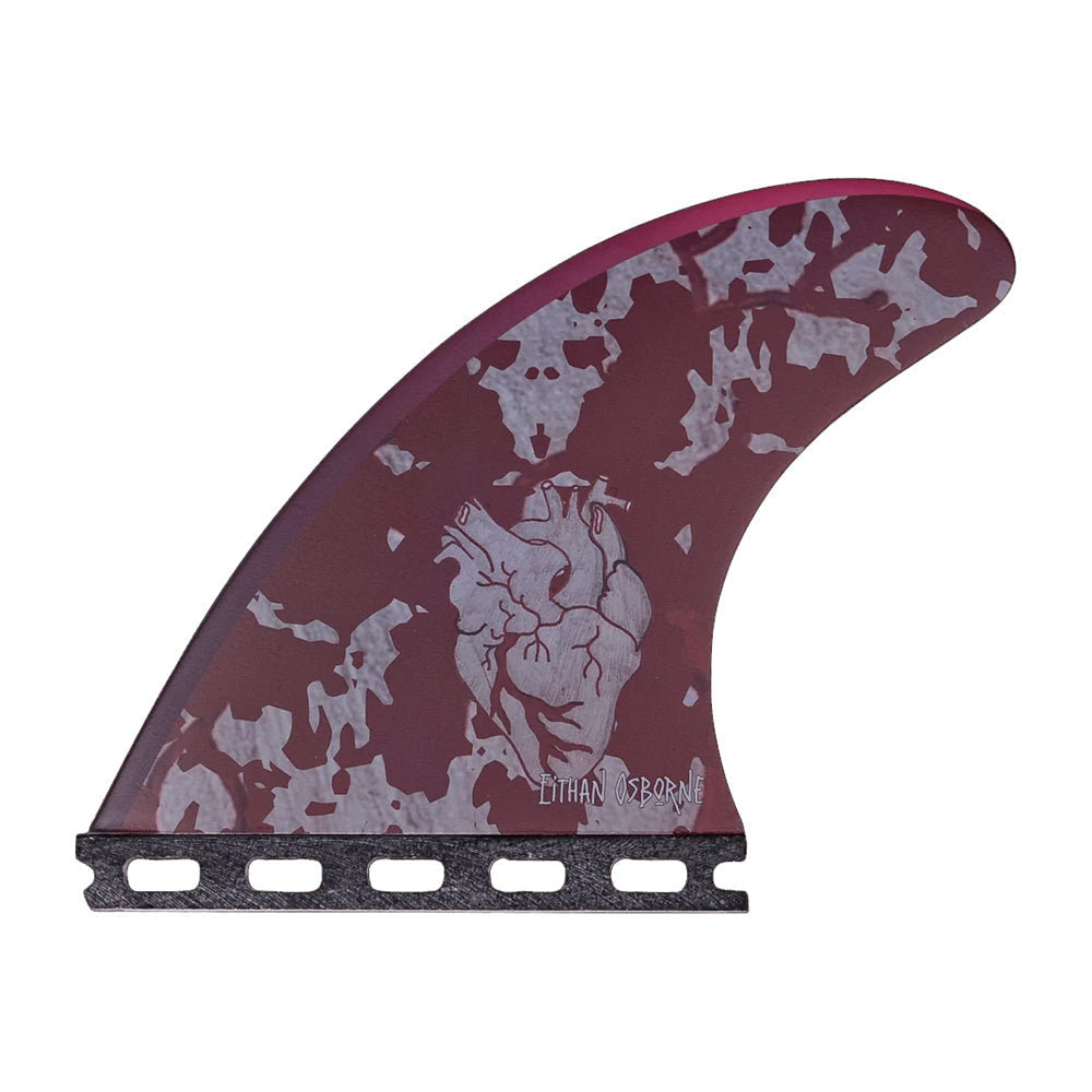 Captain Fin Co - Eithan Osbourne Heart Tri - SM/MD/LG - Black (Futures) Surfboard Fins Captain Fin Co