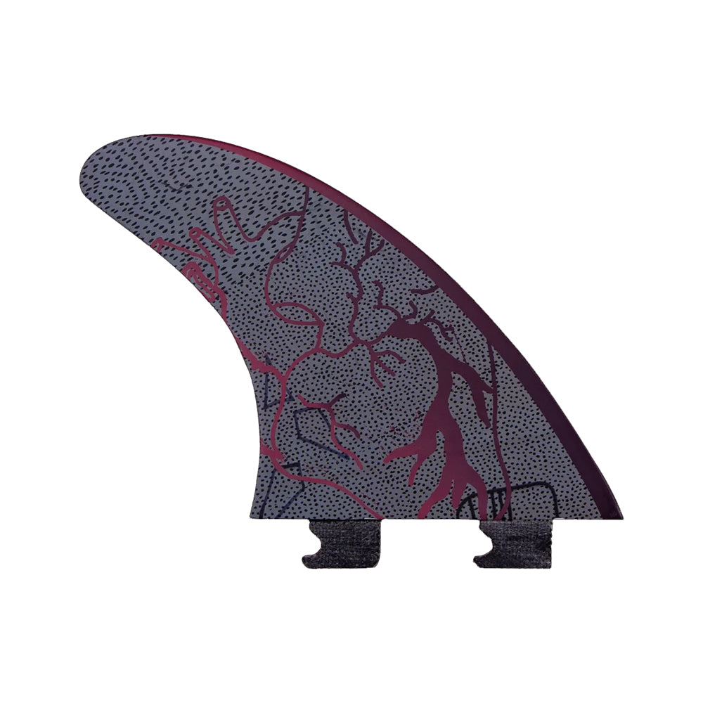 Captain Fin Co - Eithan Osbourne Heart Tri - SM/MD/LG - Black (Snap-In / FCS II) Single Fin Flying Diamonds