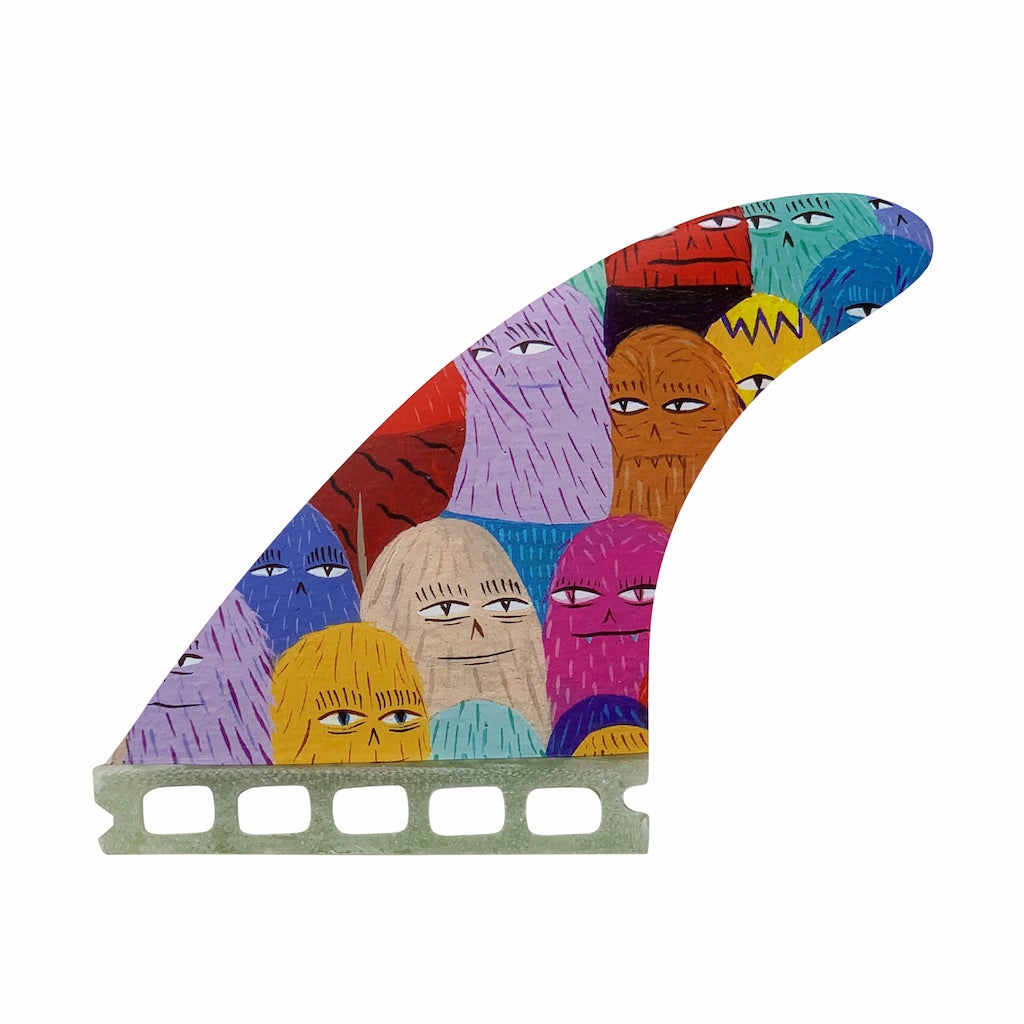 Captain Fin Co - Evan Rossell Hairy Fools Tri - Medium - Pink (Futures) Surfboard Fins Captain Fin Co Pink Medium