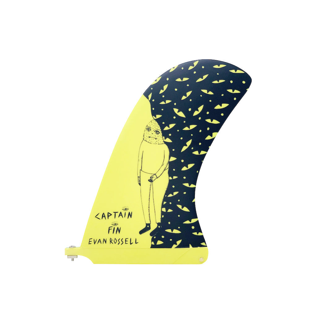 Captain Fin Co - Evan Rossell Hairy Fools - 10 - Yellow Surfboard Fins Captain Fin Co Yellow 10"