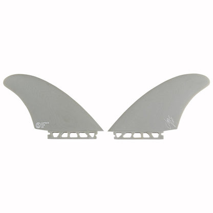 Captain Fin Co - Jeff McCallum Twin Keel - Large - Off White (Futures) Surfboard Fins Captain Fin Co