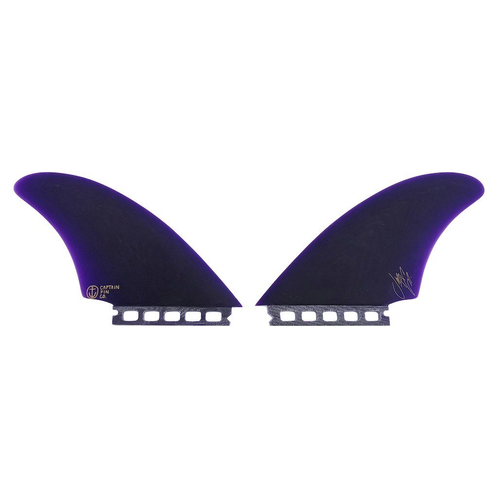 Captain Fin Co - Jeff McCallum Twin Keel - Large - Purple (Futures) Surfboard Fins Captain Fin Co