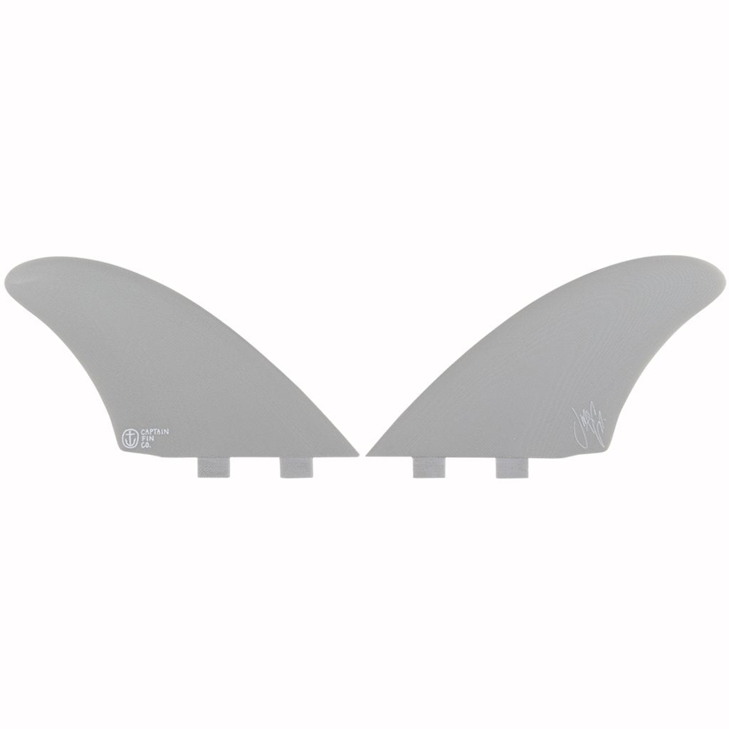 Captain Fin Co - Jeff McCallum Twin Keel - Large - Off White (FCS) Surfboard Fins Captain Fin Co