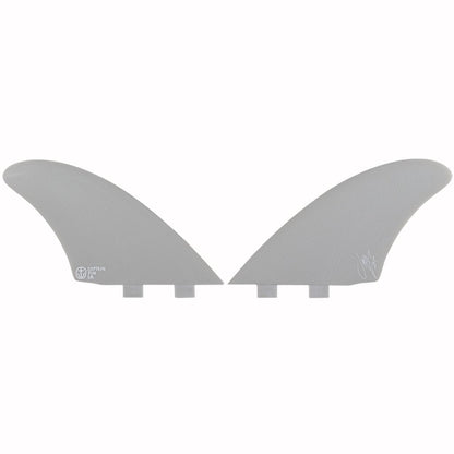 Captain Fin Co - Jeff McCallum Twin Keel - Large - Off White (FCS) Surfboard Fins Captain Fin Co
