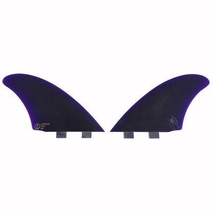 Captain Fin Co - Jeff McCallum Twin Keel - Large - Purple (FCS) Surfboard Fins Captain Fin Co