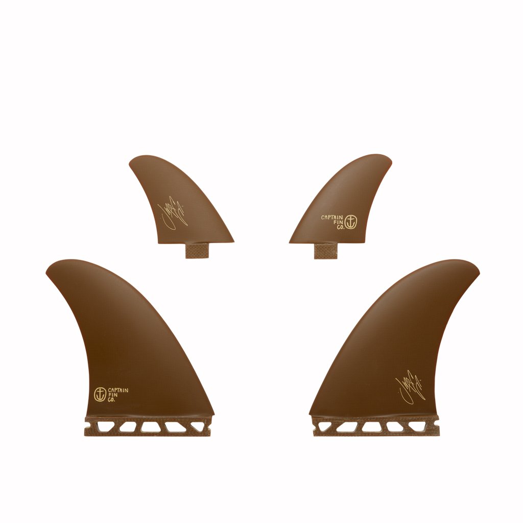 Captain Fin Co - Jeff McCallum Twinzer - Medium - Brown (Futures) Surfboard Fins Captain Fin Co