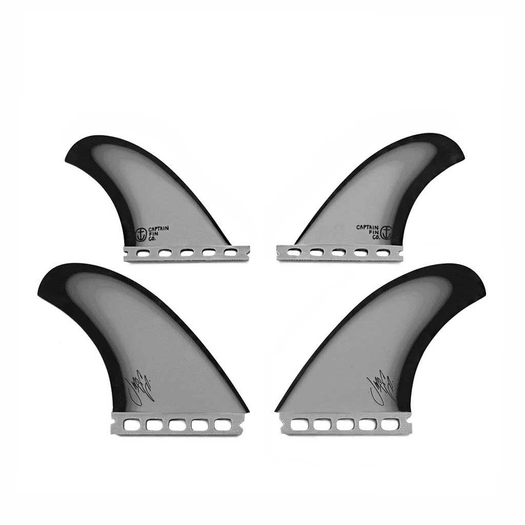 Captain Fin Co - Jeff McCallum Quad Especial - Large - Black (Futures) Surfboard Fins Captain Fin Co