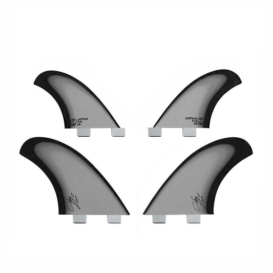 Captain Fin Co - Jeff McCallum Quad Especial - Large - Black (FCS) Surfboard Fins Captain Fin Co