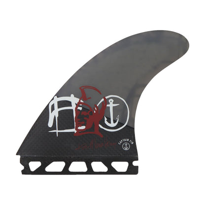 Captain Fin Co - Kai Mana Henry Tri - Large - Black (Futures) Surfboard Fins Captain Fin Co