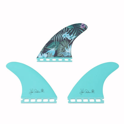 Captain Fin Co - Lisa Anderson Jungle Tri - Small - Seafoam (Futures) Surfboard Fins Captain Fin Co