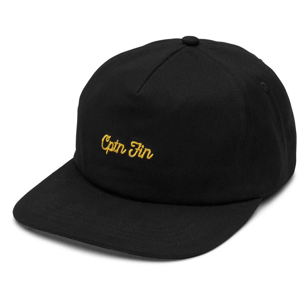 Captain Fin Co - Melrose 5 Panel Hat - Black Hats Captain Fin Co Black