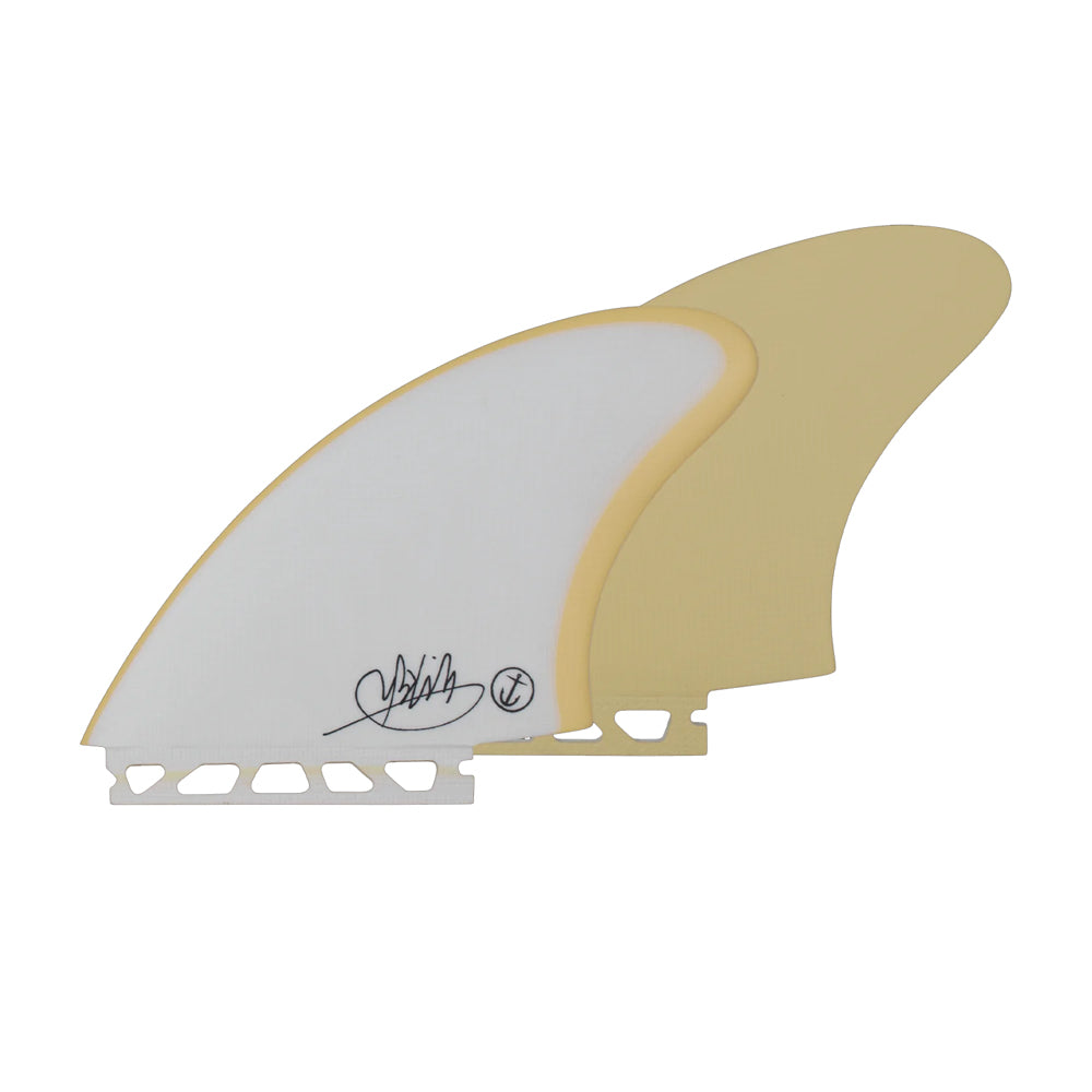 Captain Fin Co - Mikey February Twin Keel - Large - White (Futures) Surfboard Fins Captain Fin Co