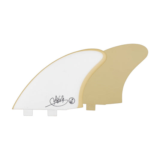 Captain Fin Co - Mikey February Twin Keel - Large - White (FCS) Surfboard Fins Captain Fin Co