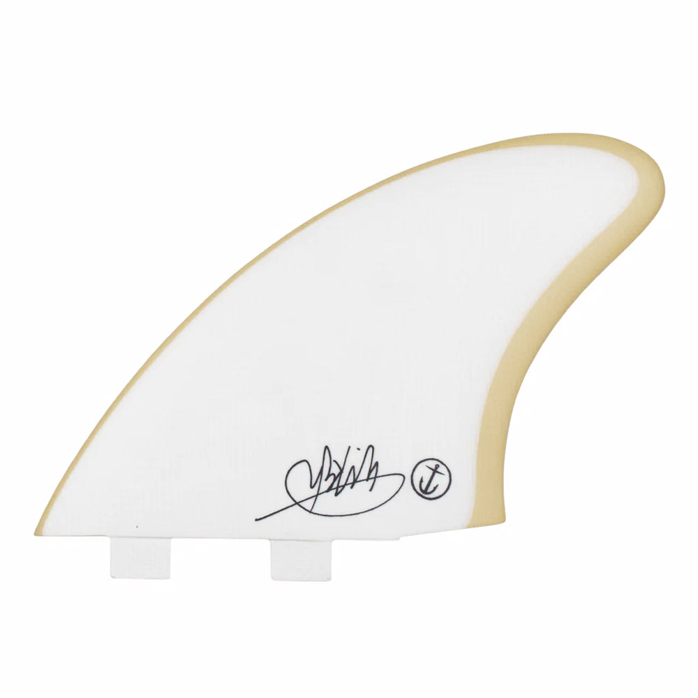 Captain Fin Co - Mikey February Twin Keel - Large - White (FCS) Surfboard Fins Captain Fin Co White Large