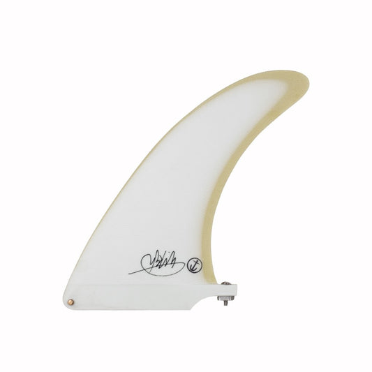 Captain Fin Co - Mikey February Single - 6.5/7.5 - White Surfboard Fins Captain Fin Co White 6.5"